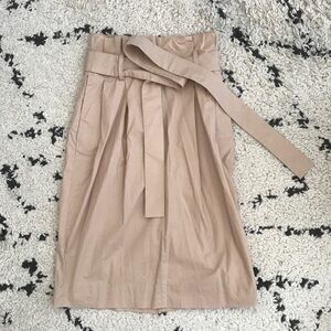 Cos pleated skirt with belt